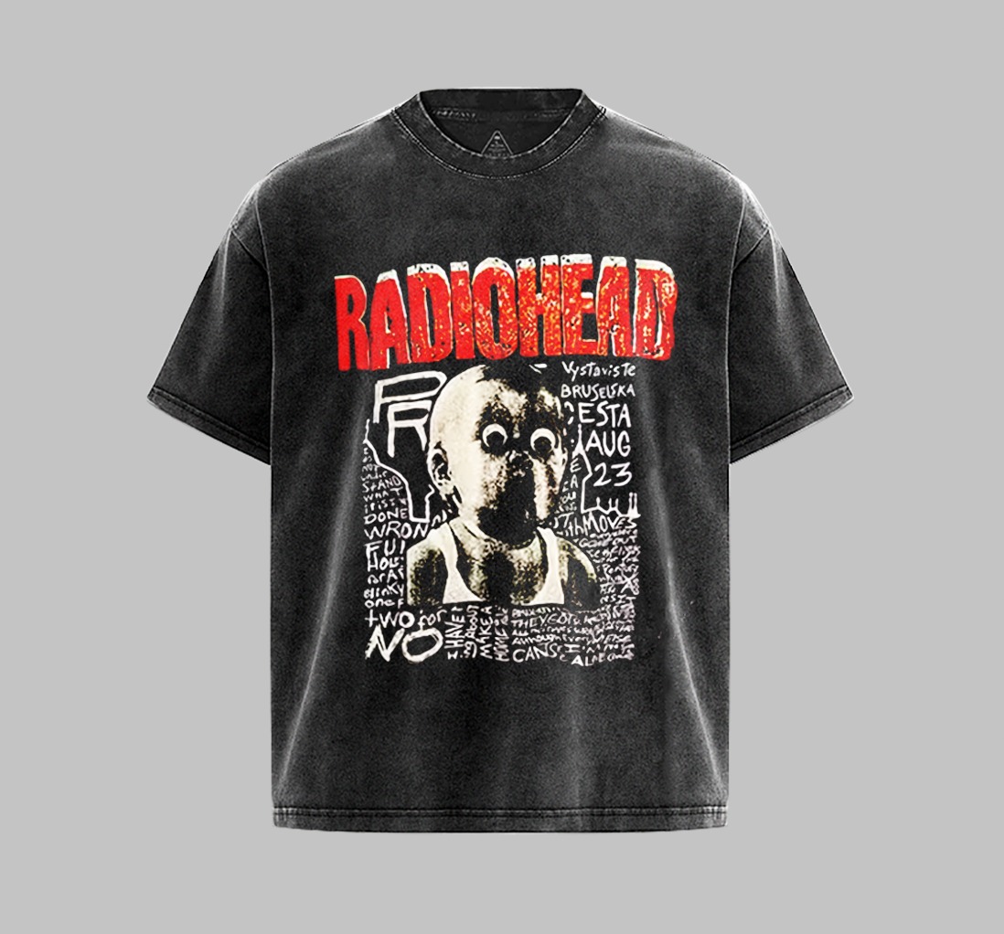 Radio Head Band Vingate Shirts RBW [RD] - Image 2